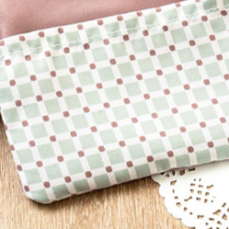 Daiso Cosy Term Front Pocket Pouch Mint