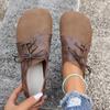 Vintage Style Plus Size Women's Casual Shoes Flat Bottom Comfortable Women's Single Shoes Low Top Lace Up Ankle Sneakers
