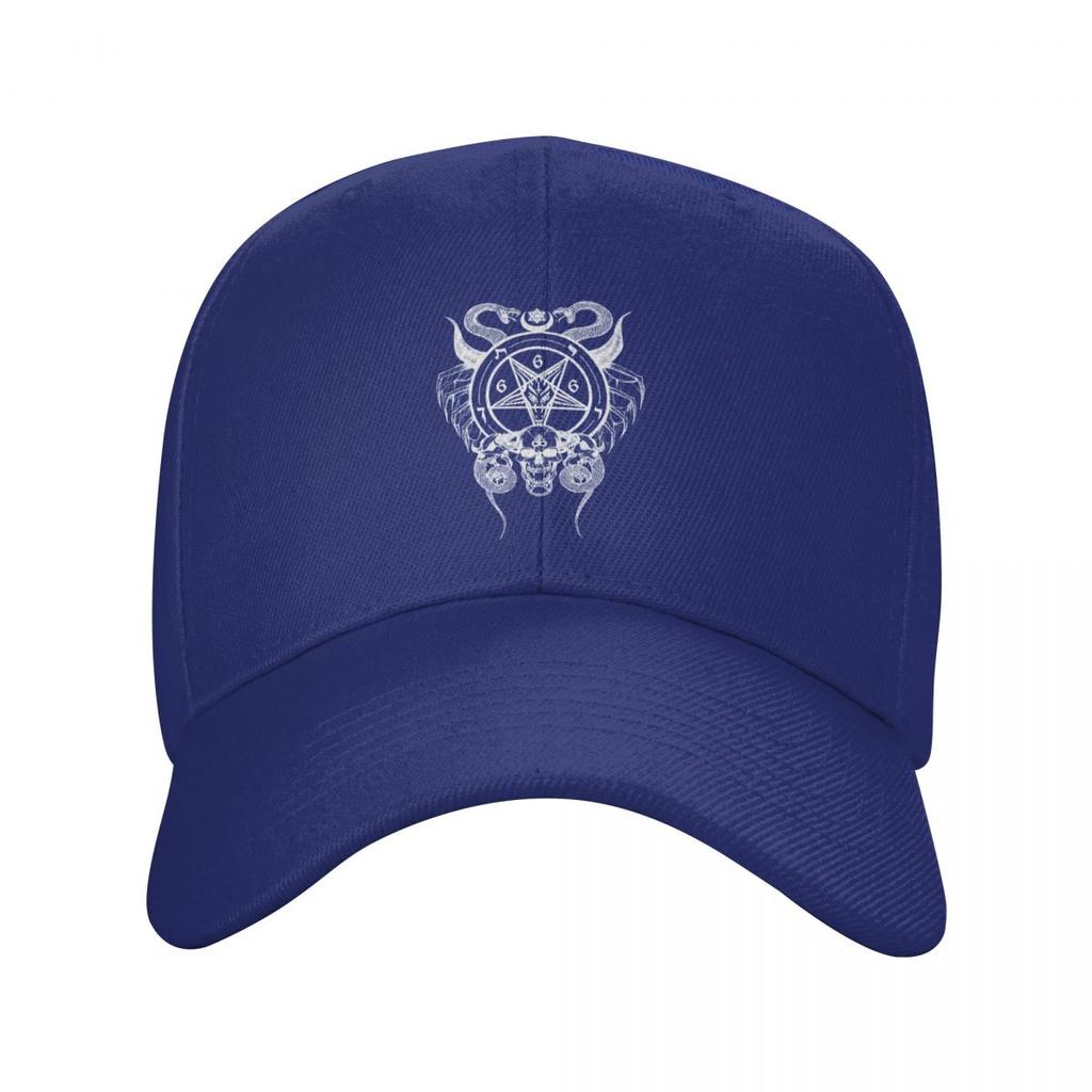 Punk Unisex Sigil Of Baphomet Baseball Cap Erwachsene Dämon Satan Pentagramm Einstellbar Papa Hut Frauen Unisex Sonnenschutz Snapback Caps