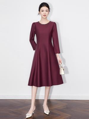 Robe de Soirée Swing Dame Noble Luxe Léger Diamantée Sud
