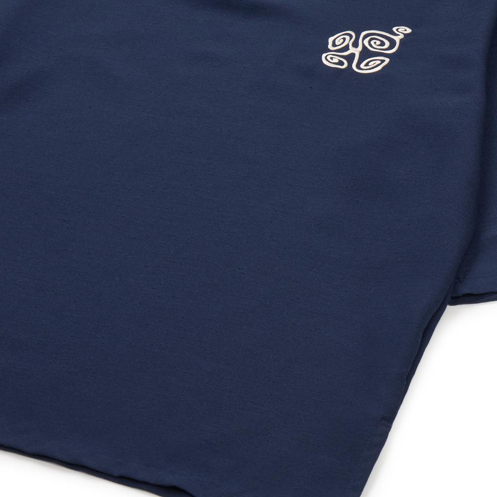 BUFOTOX Spiral V-Neck Shirt Navy