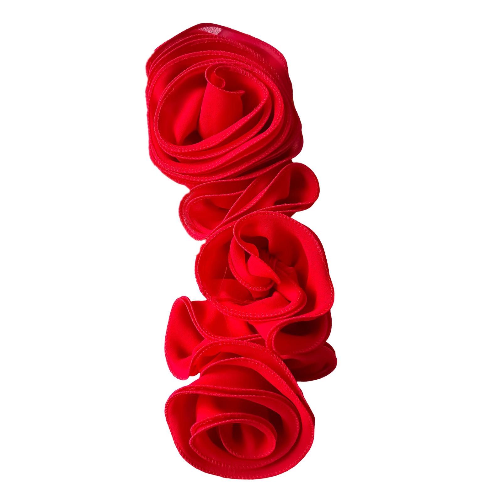 

Квіткові аплікації для ручного проєкту, костюма, одягу для вечірки, костюма, великі квіткові нашивки, прикраса для одягу червоний