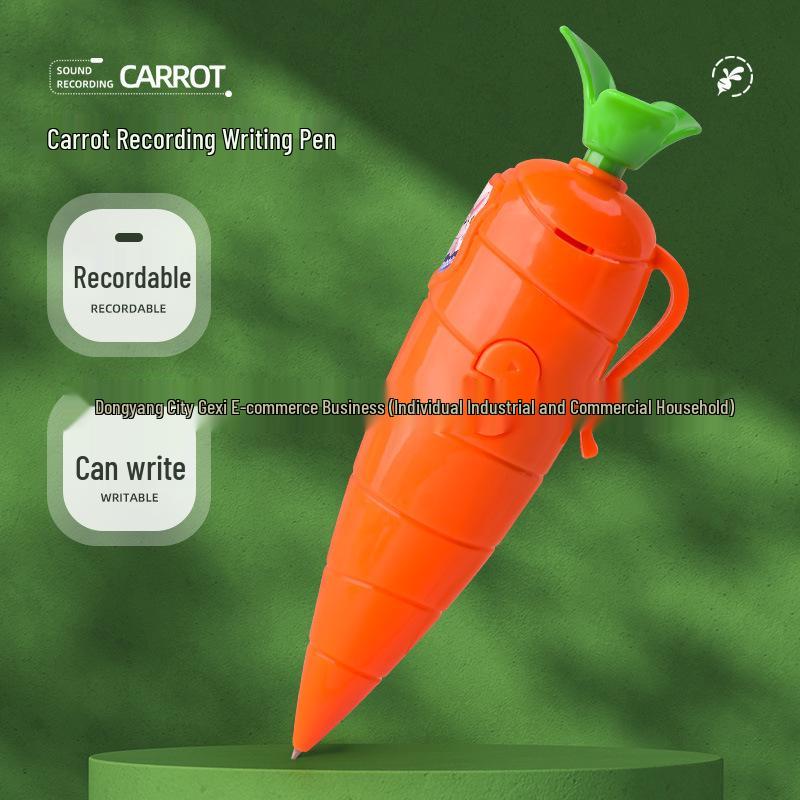 

Judy Carrot Multifunctional Voice Recorder Ballpoint Pen – Creative Toy & Stationery