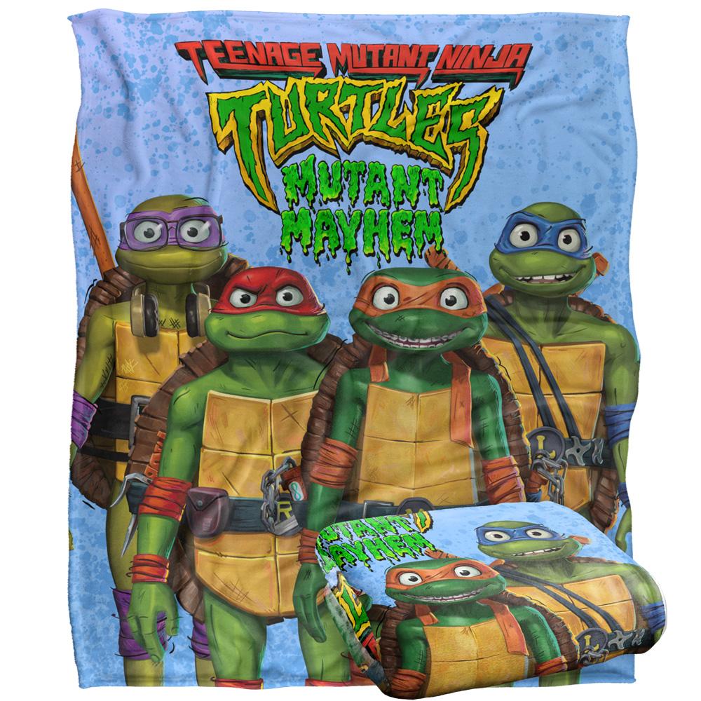 Teenage Mutant Ninja Turtles: Mutant Mayhem Turtle Teens Silky Supersoft Blanket