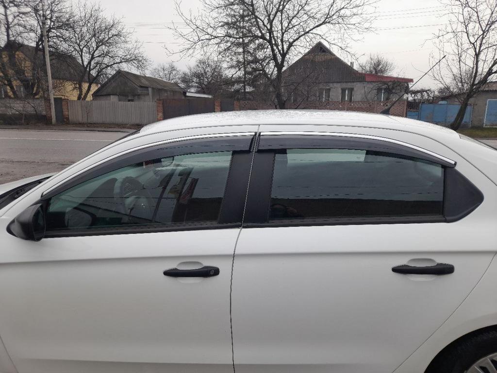 

Вітровики з хромом (4 шт, Sunplex Chrome) для Peugeot 301
