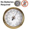 Hanging Weather Station, High Precision Thermometer Hygrometer Barometer Kit, Tide Clock Wall Clock Brass Case 4.5In Boat Accessory, for Boat Yacht,
