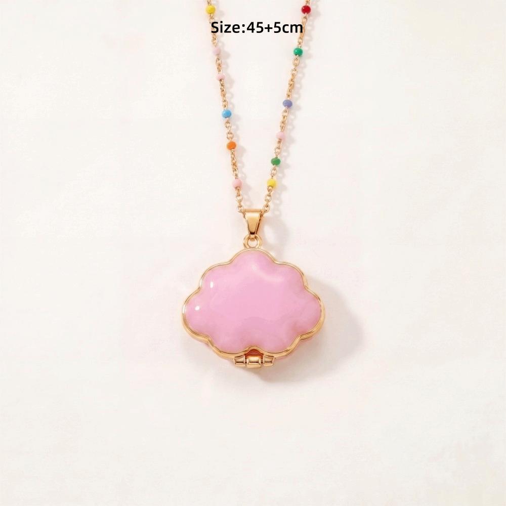Interesting Design Jewelry Pendant Cute Cloud Opening Box Necklace Phase Box Necklace for Women