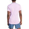 adidas Logo Print Casual Short Sleeve Polo Shirt Men Polo Shirts Pink IA8286