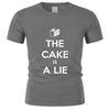Unisexs Short Sleeve T Shirt The Cake Is A Lie Tshirt New Printed Portal T Shirt Unisex Fashion Teeshirt Male Summer Tops