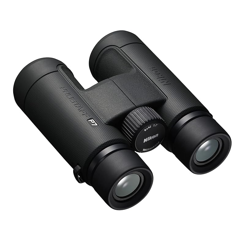 Nikon PROSTAFF P7 8x42 Binoculars, 8x42mm, Large Aperture, for Bird Watching, Concerts, Sports, and Travel, Charcoal Gray
