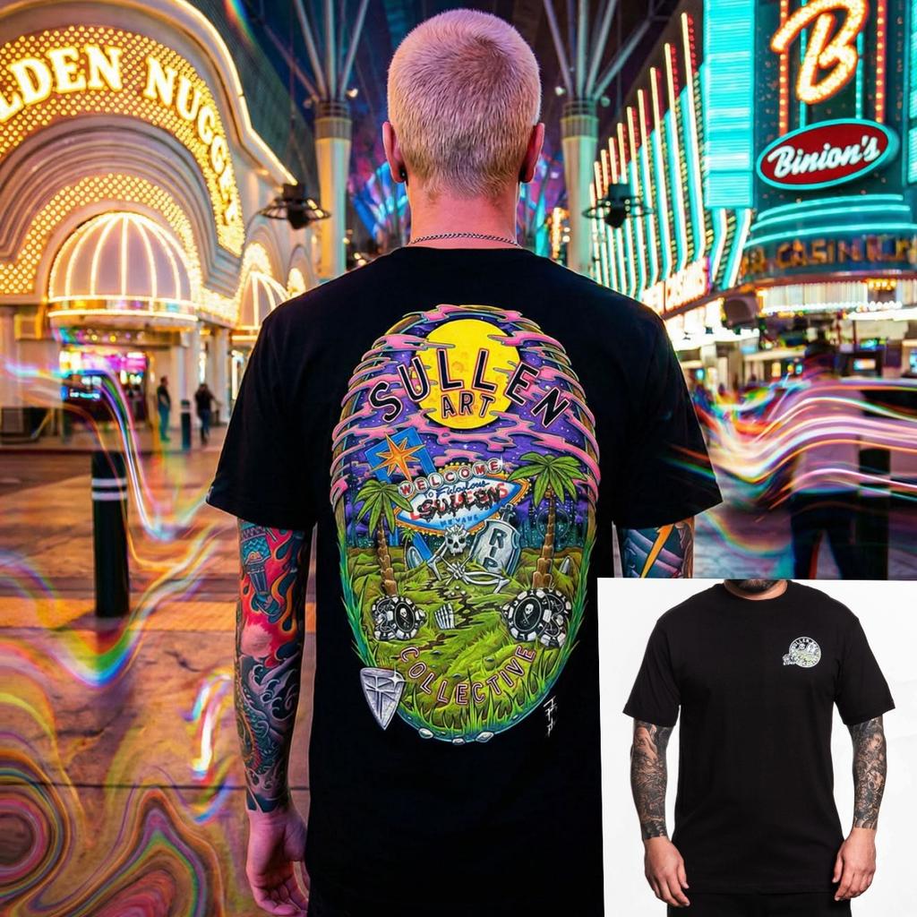 Lowbo Sullen Tattoo Kunst Lässiges T-Shirt Baumwolle Grafik-T-Shirt Unisex Unisex Sommer Streetwear