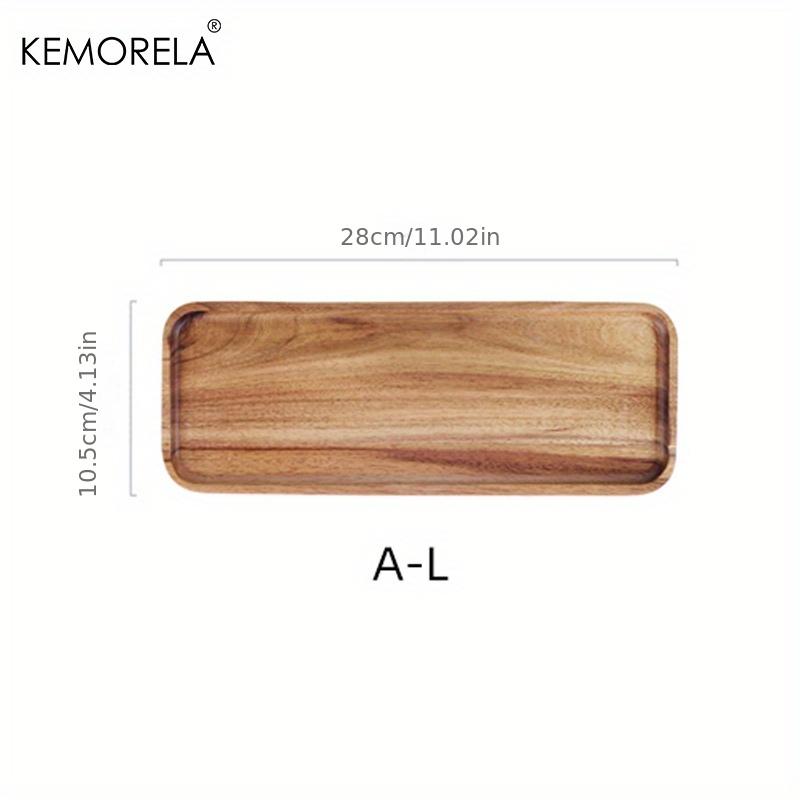 1PCS Acacia Wood Coffee Tray Food CupTrays Decorative Wood Tray Dessert Candy Bamboo Tray Gongfu Tea Tray