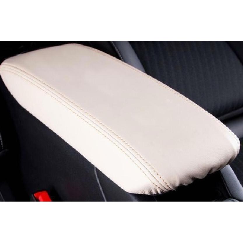 For Cadillac XT5 2017-24 Beige PU Leather Central Console Armrest Box Cover Trim
