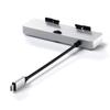 Satechi Clamp Hub mit Datenleser kompatibel mit 2021 USB-C (Silber) (Kompatibler 2017/2019/2020 iMac/iMac Pro) USB-C USB-A3.0 Micro/SD (Kein iMac)
