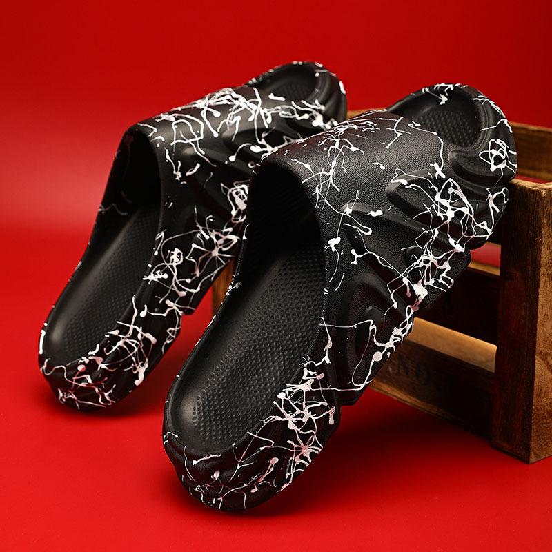 Spring Slippers Man Jelly Slippers Platform Outdoor Breathable Beach Anti-slip Slippers Summer Main Push Slippers