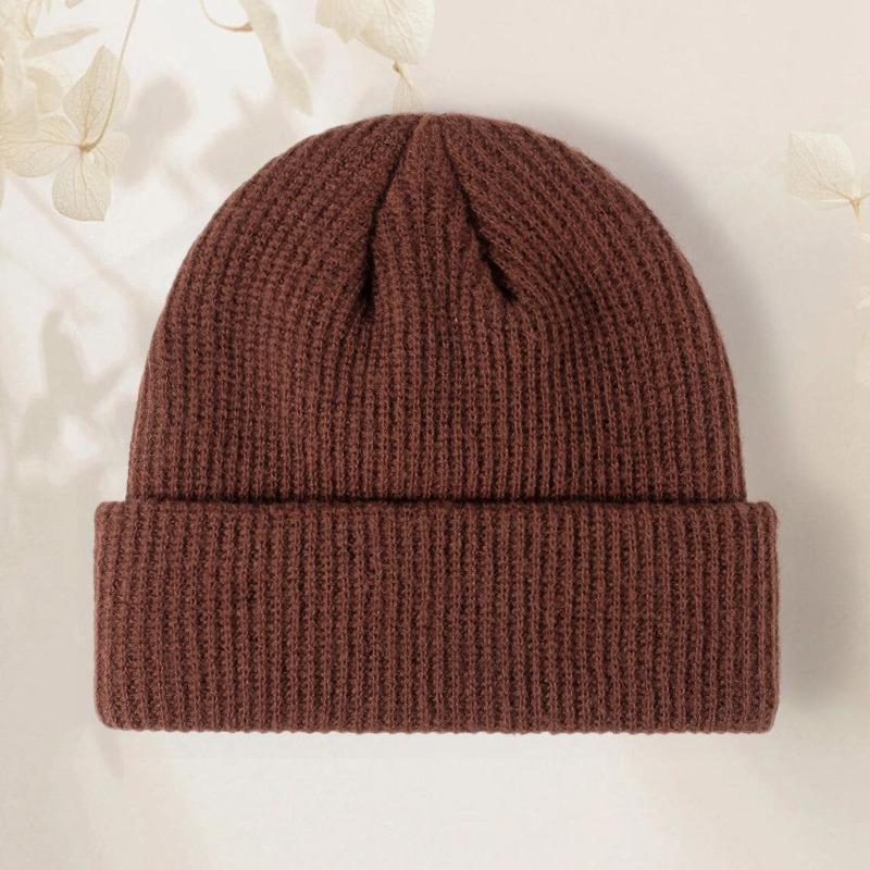 Outdoor Autumn and Winter Knitted Hat Embroidery Men's Cold Hat Trendy Brand Showing Small Face Warm Wool Hat Women