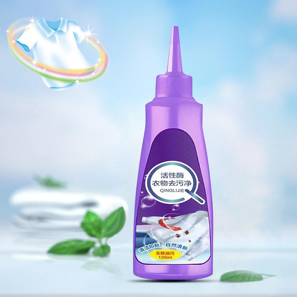 10-1pc 120ML Concentrated Liquid Laundry Detergent Clean Linen Active Enzyme Laundry Detergent T-shirt Clothes Laundry Degreaser