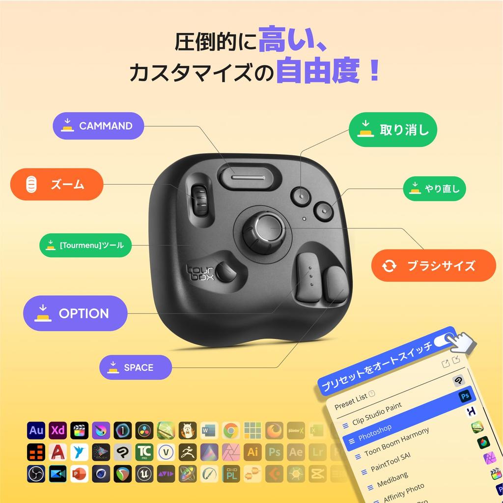 TourBox Lite In Let Your Creativity Fly Manga Illustration Original Picture Anime Video Image Editing For Color Correction Device Keyboard TikTok For