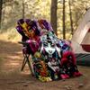 1pc Monster High (4) Theme Blanket - Digital Print, Polyester, Cozy for All Seasons, Perfect for Outdoor, Camping, and Travel