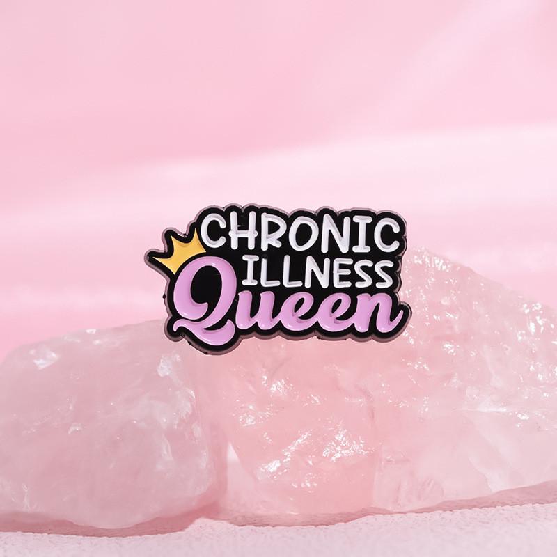 Creative Colorful Optimism Inspirational Metal Brooch Letter Pin For Fashionable Outfits