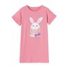 Girls' Pure Cotton Short Sleeve Summer Nightgown