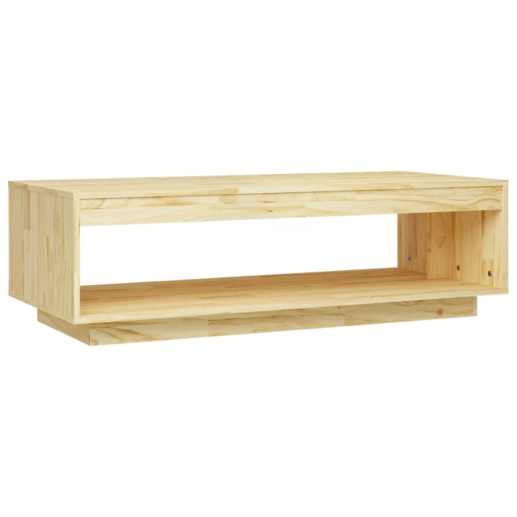 Wohnzimmer-Couchtisch, Beistelltisch für das Sofa, TV-Schrankspeicher, 110x50x33,5 cm aus massivem Kiefernholz