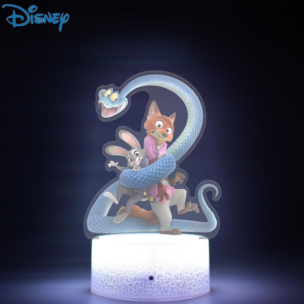 Zootopia Cute Anime Bedroom Decoration Usb Night Lights Kids Birthday Personalized Gift Aesthetic Room Decor