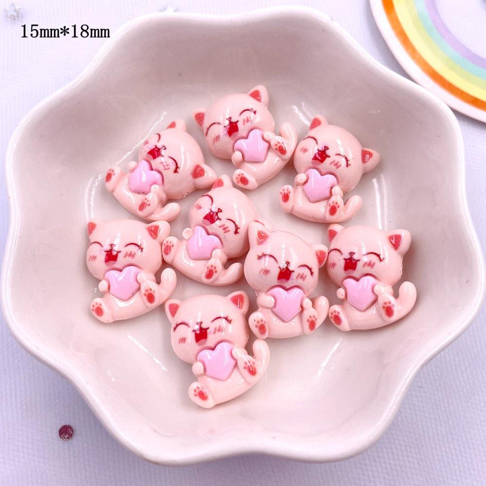 Harz Bunt 3D Mini Hase Bär Mädchen Junge Flatback Figuren Scrapbook 10 STK DIY Haarspange Haarnadel Handwerk Dekor Zubehör