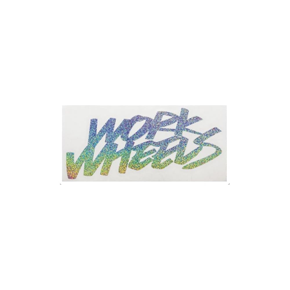 Work Hologram Sticker 2-Line 200mm Glitter Decorative Sticker
