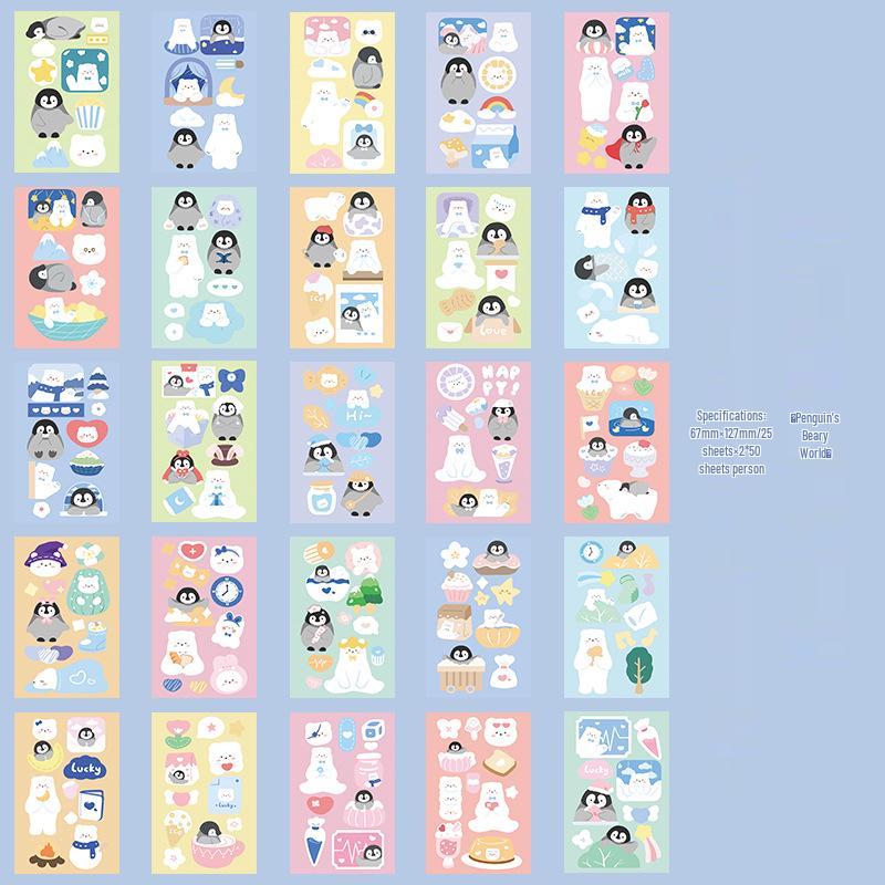 

Zaomou Animal Friends DIY Journal Sticker Book - 50 Sheets of Cute Coil Stickers