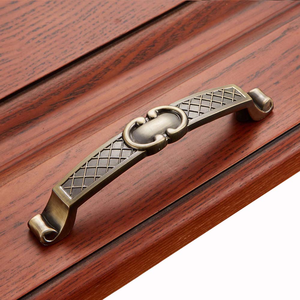With Screw Bronze Cupboard Dresser Wardrobe Drawer Handles Furniture Hardware Door Knobs Pull handles