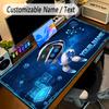 Large Mouse PadAstro Bot Custom Name Text Personalized Desk Mat Non Slip Gaming Pad