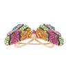 Rhinestone Butterfly Brooch Retro Safety Colorful Butterfly Crystal Brooch Pin Decoration Gift for Women Girls