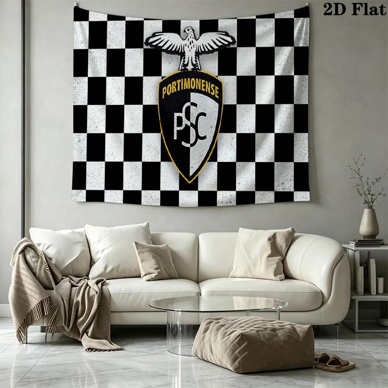 Portimonense SC Wall Tapestry Aesthetic Wall Hanging Printed Fabric Blanket Decorative Tapestries for Bedroom Living Room Home Decor