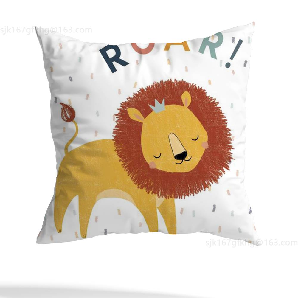 Cute Cartoon Animal pillow cover living room sofa cushion cover bedroom room bed pillow cover home decoration