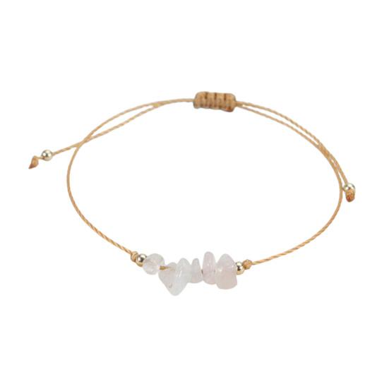 Gemstone Bracelet Women Men Adjustable Braided Crystal Bracelet Boho String