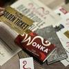 Hot Anime Wonka Charlie Chocolate Golden Ticket Anime Gold Voucher Brooch Pin Badges Metal Pins Bookmark Collection Holiday Gift