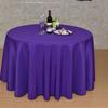 Advertising Exhibition Tablecloth Tablecloth Round Table Skirt Skirt Plain Weave Solid Color Zhu Wenwei Gauze Material Round Tablecloth
