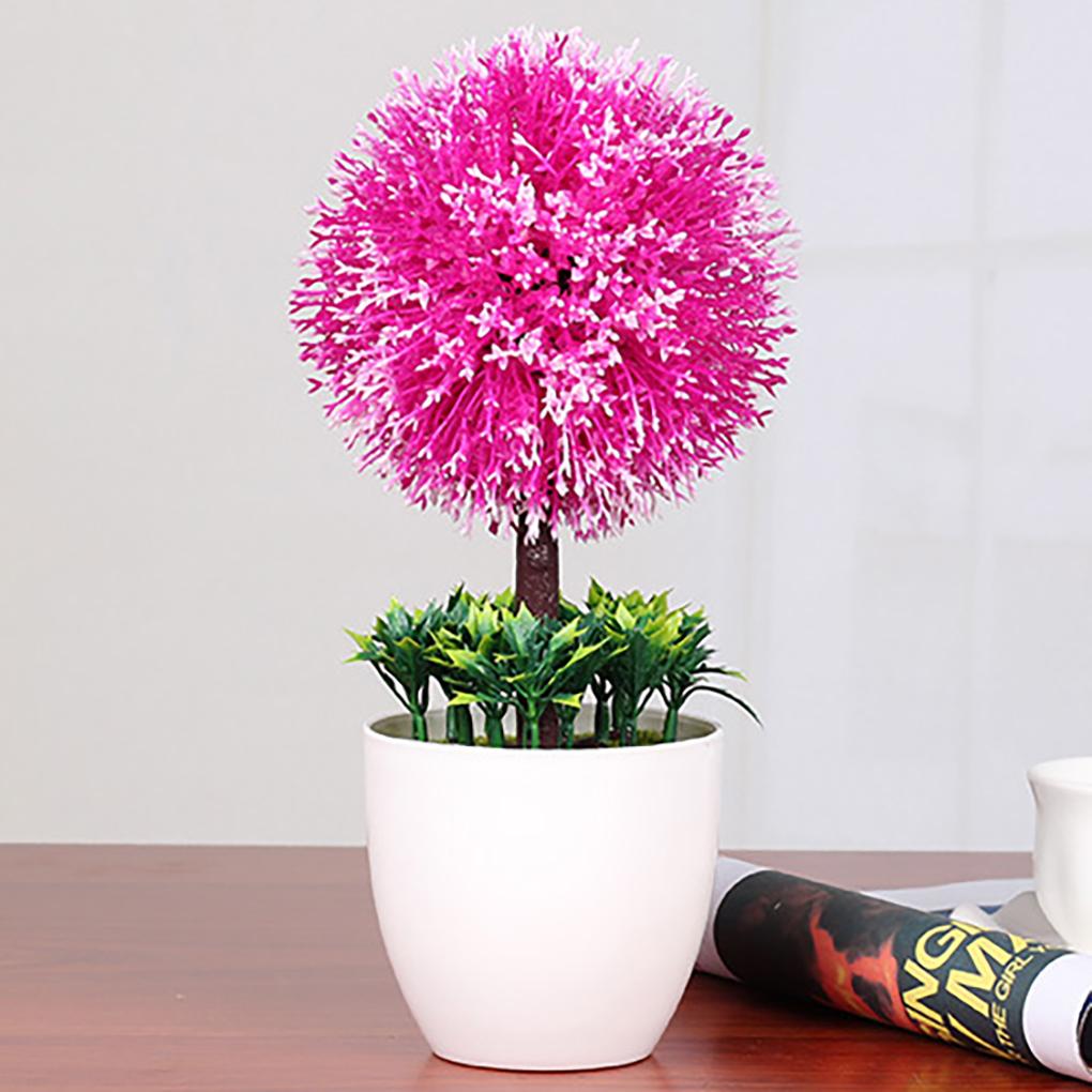 Künstliche Topfpflanze Ball Simulation Dekoration Home Office Tisch Mittelstück Pflanze