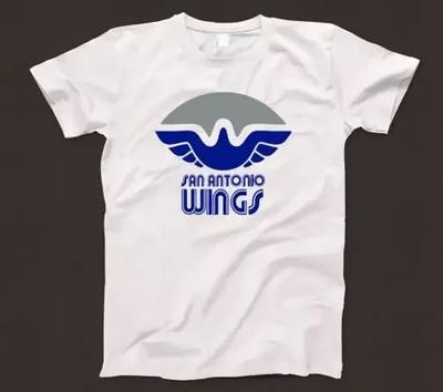 San Antonio Wings T Shirt 813 Retro White