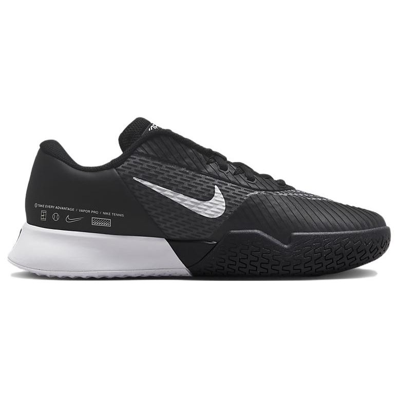 Nike Court Air Zoom Vapor Pro 2 HC Black White Women Sneakers DR6192-001