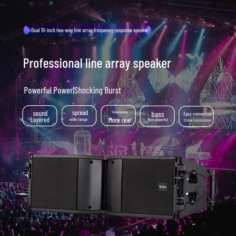 Runpu Dual 10-inch Two-way Passive Line Array Speaker (CN version)