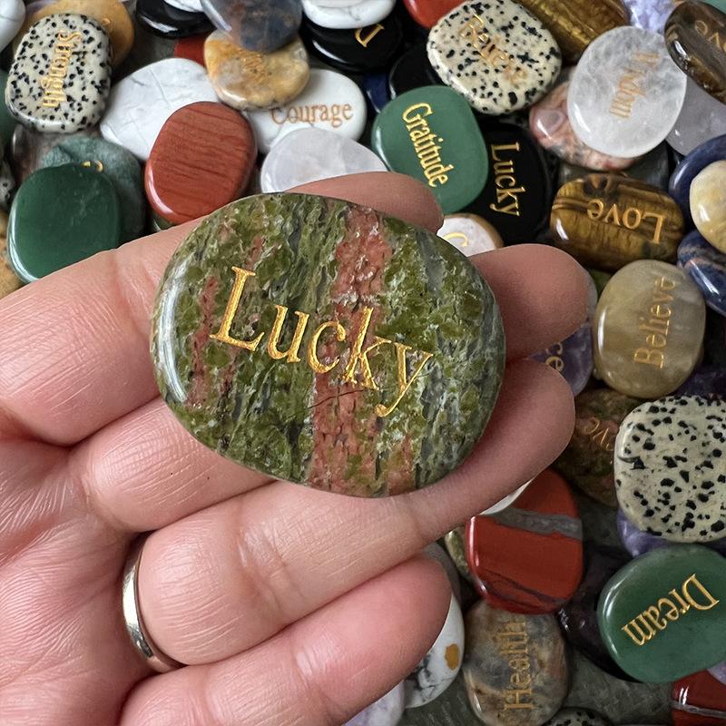 Inspirational Stones Highly Polished Natural River Rock Faith Stone DIY Rocks for Engraved Inspirational Polished Garden Stones