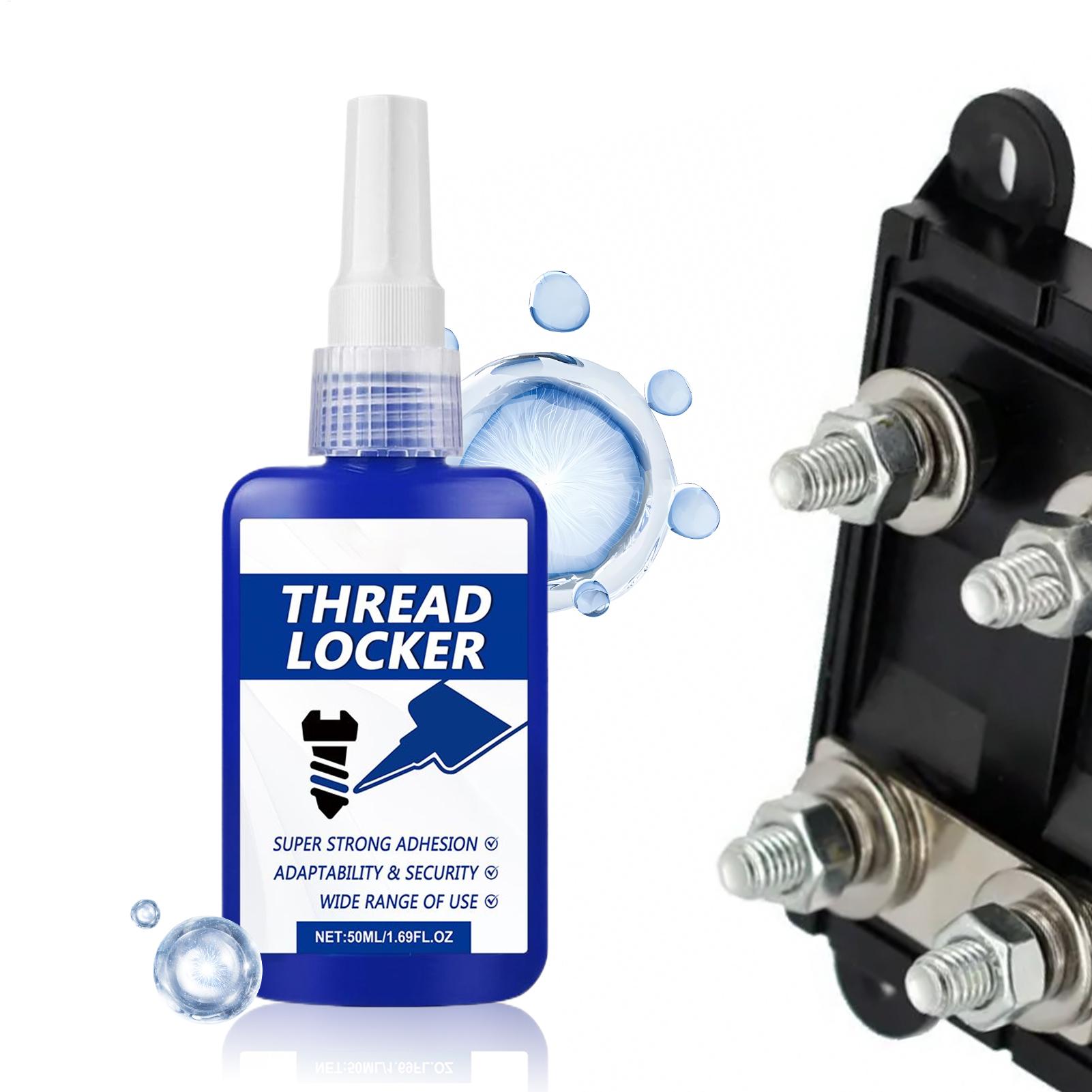 Фиксатор резьбы 50 мл Съемный фиксатор резьбы Металлический клей Водонепроницаемый Съемный герметик Клей для ремонта Промышленное строительство