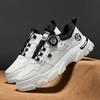 Men's High Top Platform Boots Winter Outdoor Cold Protection Warm Cotton Boots Fashion Rotating Button Mens Versatile Work Boots