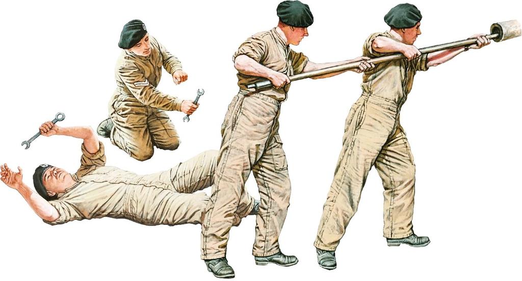 Miniart British Tank Repair Crew Plastic Model MA35489 1/35 (person)