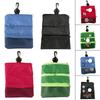 Portable Golf Ball Bag with Hooks Mini Storage Bag Golf Tee Holder with Zipper for Outdoor Sports Golfer Gift Golf Equipment