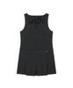 Covernat Woman Pleated Layered Dress Charcoal
