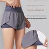 Women's Fake Two-Piece Sports Shorts