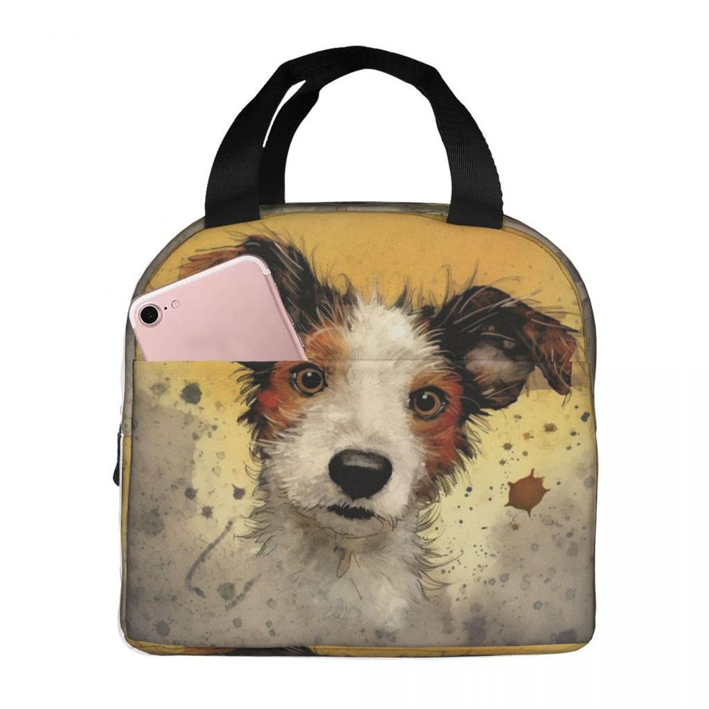 Dog Jack Russell Terrier Insulated Lunch Bag for Women Office Cooler Thermal Food Box Tote Portable Lunch Boxes Container